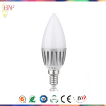 Chandeliers Cheap LED C37 Aluminum Candle Bulb for 4W/6W/8W/10W with E14